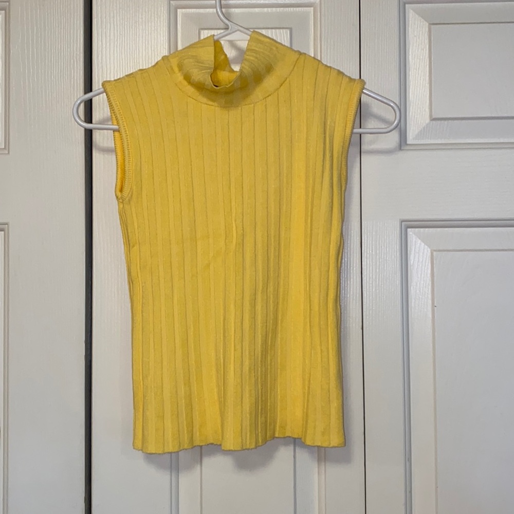 American Attitudes Stretchy Ribbed Turtle Neck Top